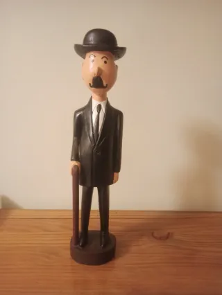 Lote de figuras de madera de Tintín.