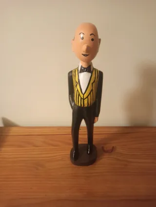 Lote de figuras de madera de Tintín.