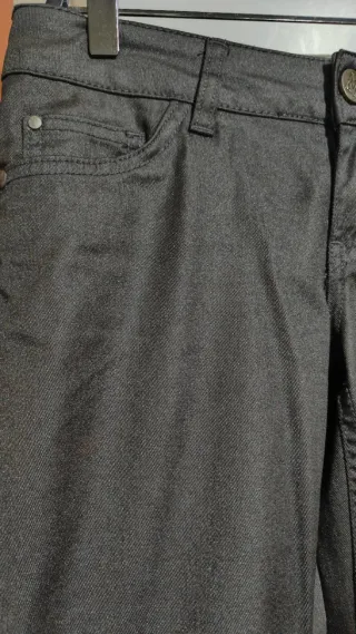 Pantalón vestir Mango gris/marrón talla M