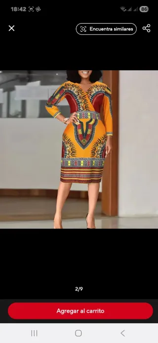 Vestido estampado muy sexy y súper cómodo