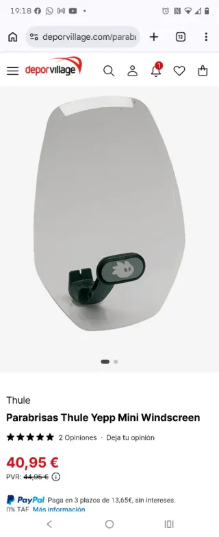 Silla paseo delantera Thule Yepp