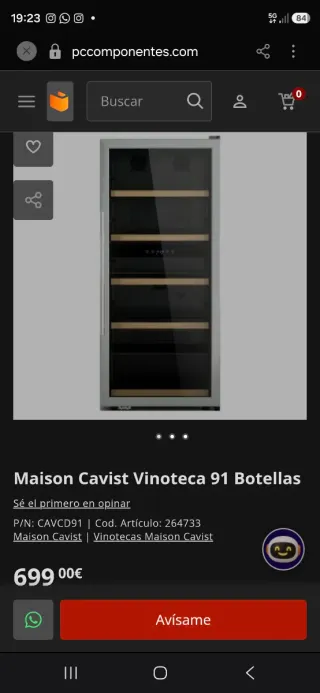 Vinoteca Maison Cavist 91 Botellas