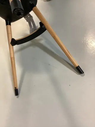 Trona bebé madera y blanco