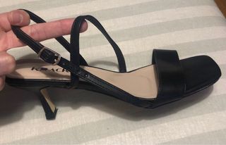 Sandalias Krack Piel Tiras Negras T40