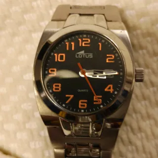 Reloj Lotus Deportivo Mujer Negro/Plata