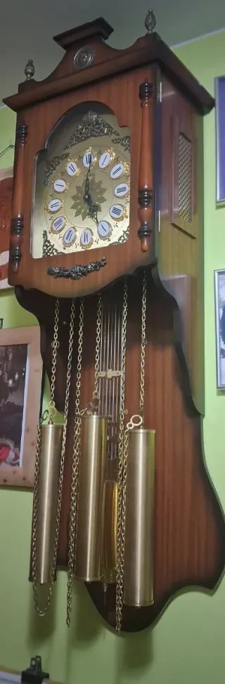 Reloj de pared de péndulo madera