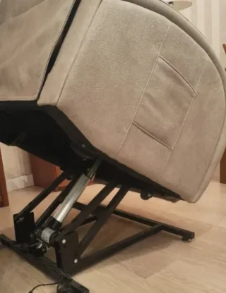 Sillón Relax Reclinable Tela Beige