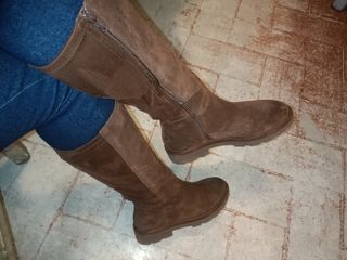 Stivali Geox scamosciati marroni n.39