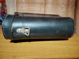 Funda prismáticos cuero antigua