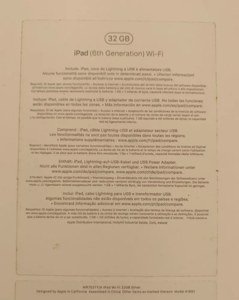 iPad 6ª Gen 32GB WiFi Blanco afbeelding 3