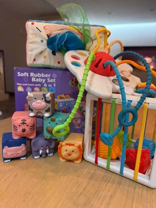 Set Montessori Bebé 6 en 1 Juguete Sensorial