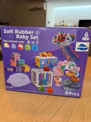 Set Montessori Bebé 6 en 1 Juguete Sensorial