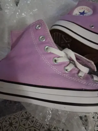 Bambas Converse lilas me equivoqué de número