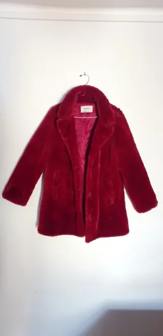 ABRIGO DE PELO TACTO SUAVE "STRADIVARIUS"