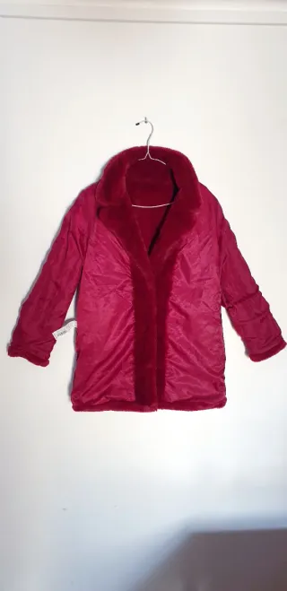 ABRIGO DE PELO TACTO SUAVE "STRADIVARIUS"