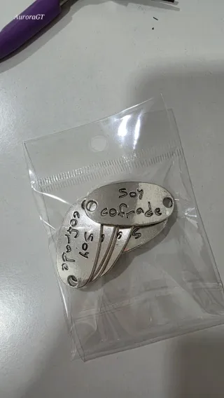 Lote 6 chapas Soy cofrade para pulseras