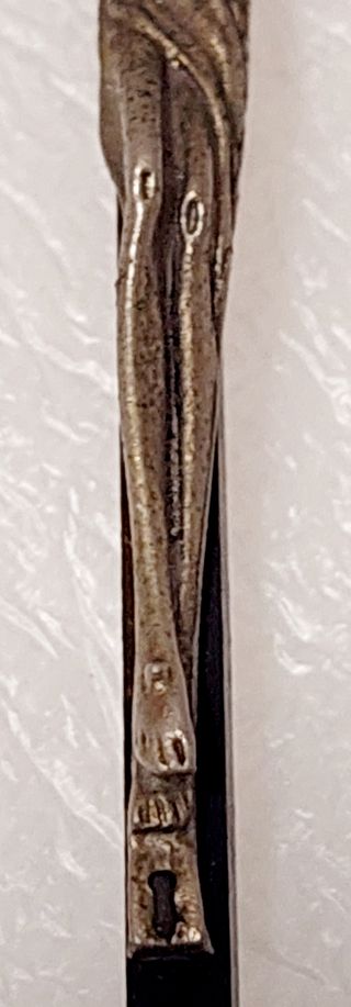 Crucifijo Vintage Años60.Alpaca y base de cuarcita