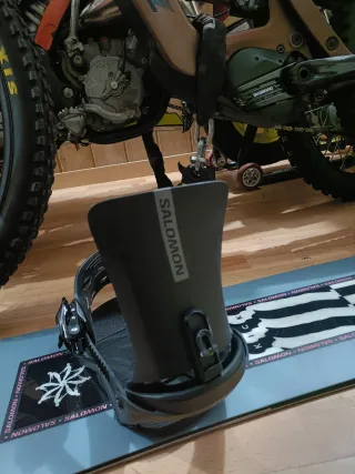 Fijaciones Snowboard Salomon Rhythm Negras