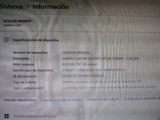 Ordenador Dell Optiplex 7050 + Monitor + Ratón