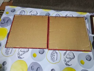 Set 2 Láminas Coches Clásicos Enmarcadas