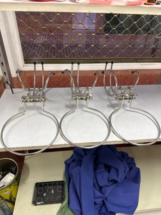 Soportes cubitera acero inoxidable sin estrenar.