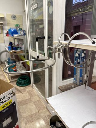 Soportes cubitera acero inoxidable sin estrenar.