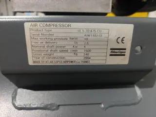 Compresor Atlas Copco FX1 con filtro