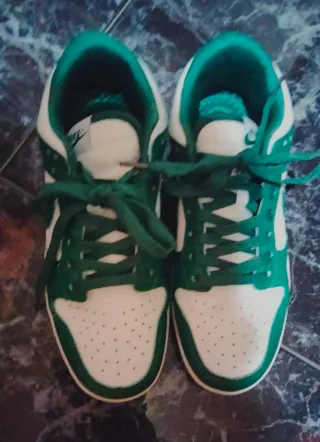 Zapatillas Nike Dunk Verdes y Blancas