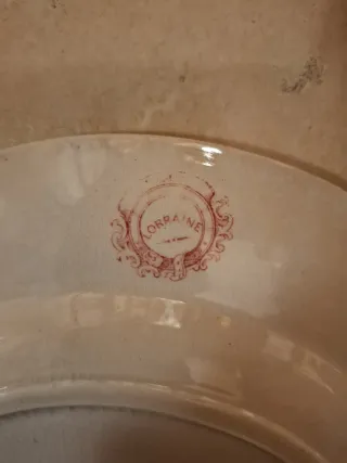 Piatto ceramica inglese 1835