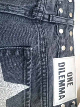 Pantalón vaquero One Dilemma negro talla 34