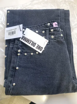 Pantalón vaquero One Dilemma negro talla 34