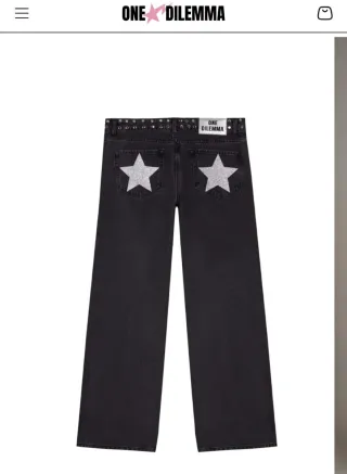 Pantalón vaquero One Dilemma negro talla 34