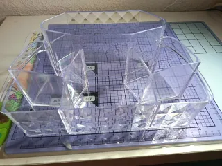 Organizador de maquillaje acrílico