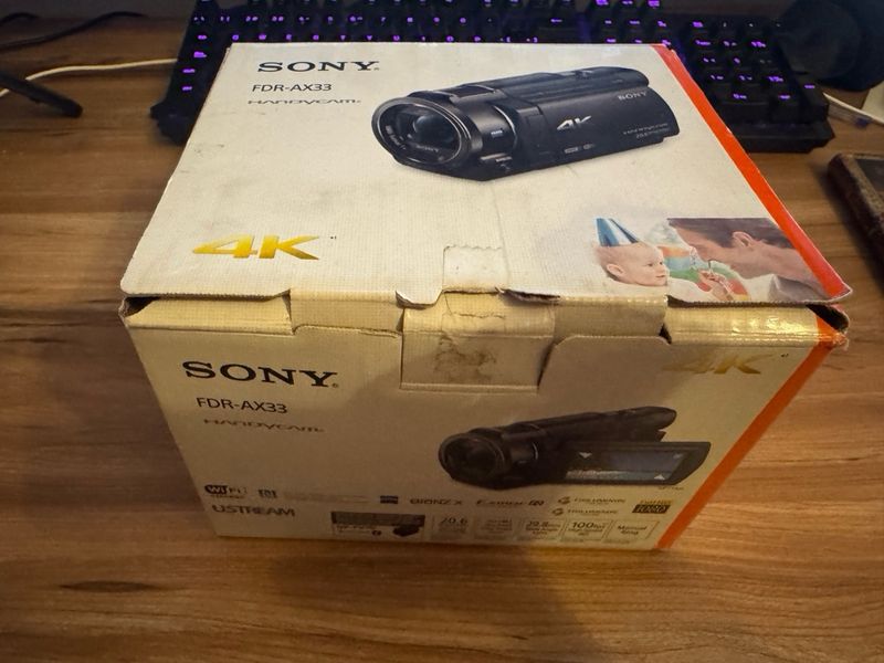 Cámara Sony FDR-AX33 4K Handycam afbeelding 2