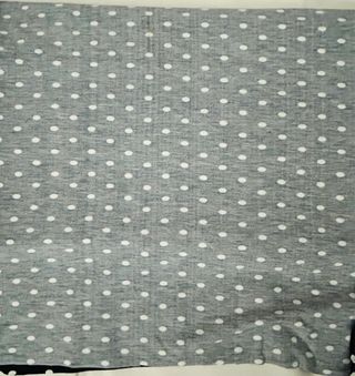 Tessuto Jersey Cotone Pois Nero