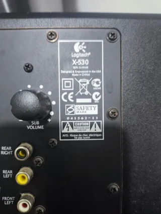 Altavoces Logitech 5.1 Negro X-530