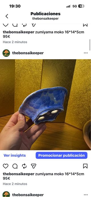 Maceta Bonsái Zumiyama Moko 16x14x5cm