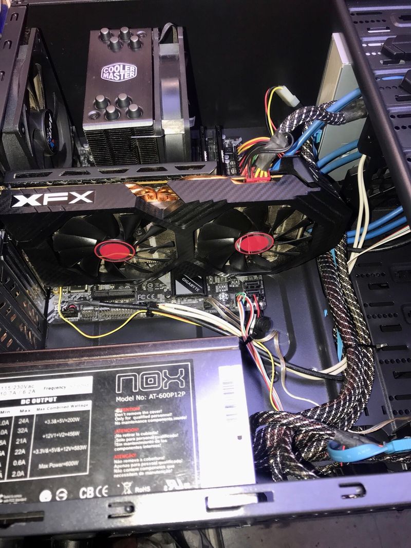 PC Gaming i5 9400F 16GB RX580 NVMe SSD Win11 Offic afbeelding 2