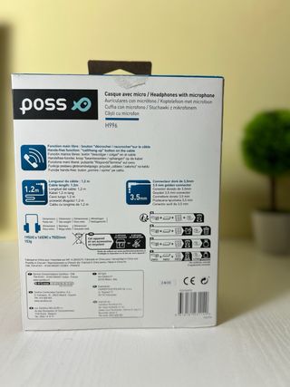 Cascos Poss H996 con micrófono