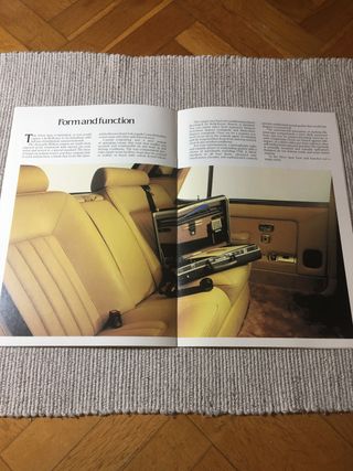 Catálogo Rolls Royce Silver Spur 1982