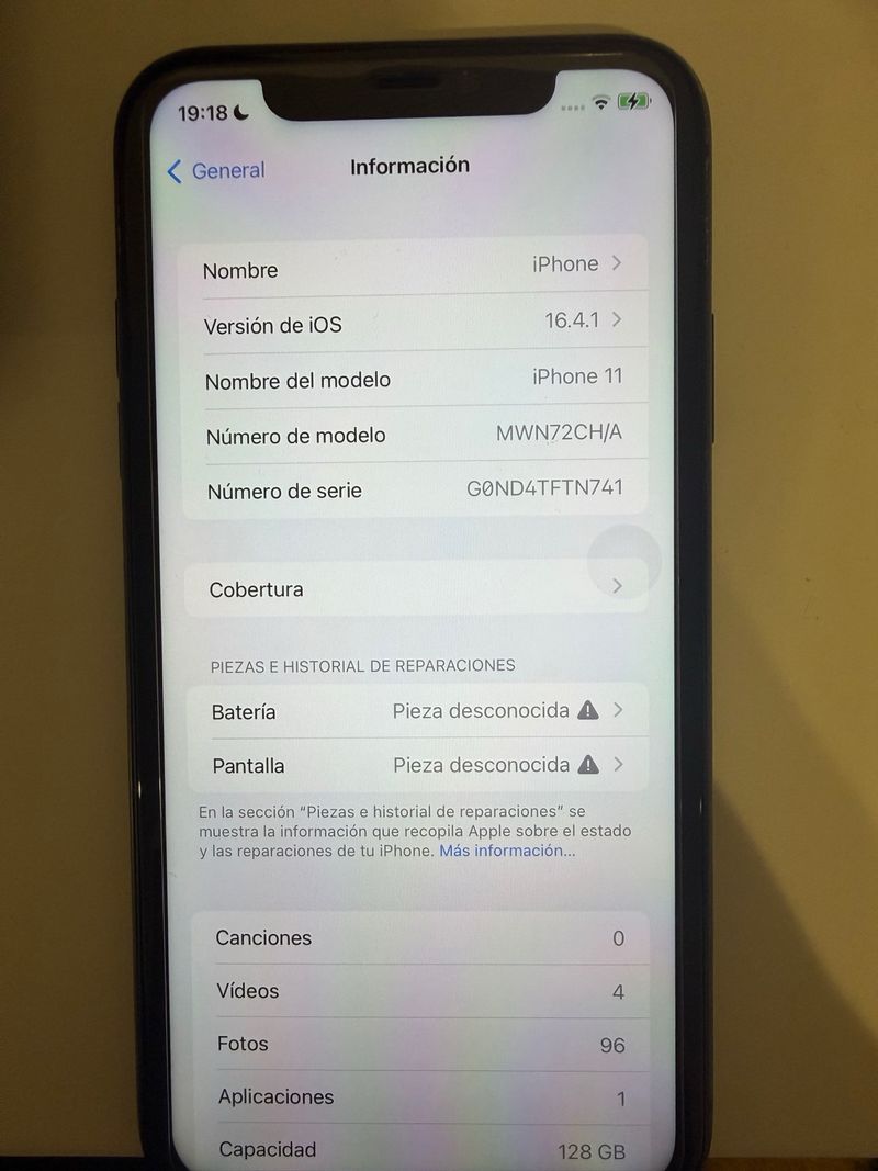 iPhone 11 128GB Negro Dual SIM