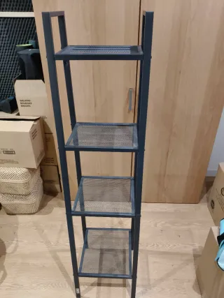 Estantería Ikea 4 baldas metálica gris