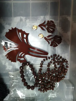 Conjunto Flamenco: Pendientes y Peineta