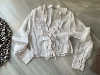 Camisa Zara Volantes Talla S