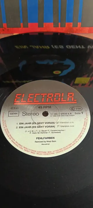 Vinilo FEHLFARBEN - Ein Jahr (Es Geht Voran)