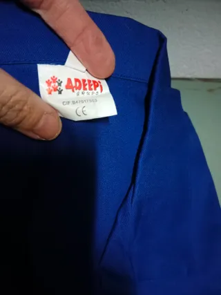 Chaqueta de trabajo azul