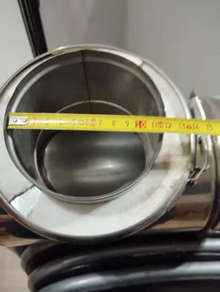 Salida de humos caldera acero inoxidable