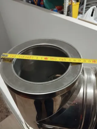 Salida de humos caldera acero inoxidable