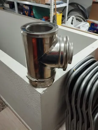 Salida de humos caldera acero inoxidable