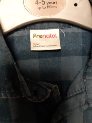 Camisa a cuadros azul